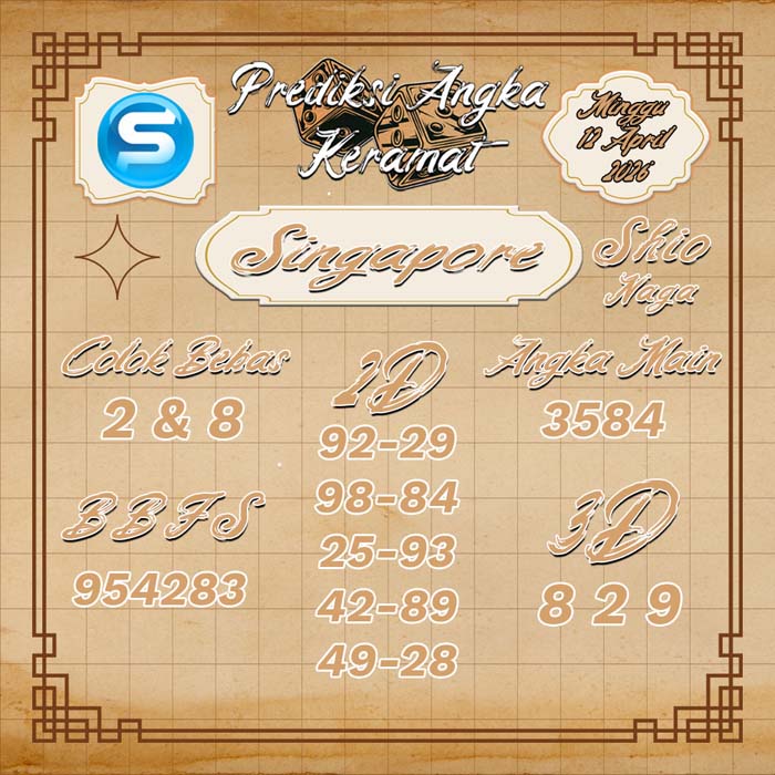 PREDIKSI SINGAPORE ANGKA KERAMAT